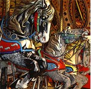Carousel Horses by Mandy Collins