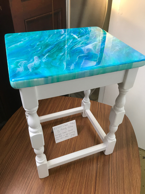 New Contemporary Resin Art Table completed Purple 13 Creative Arts by